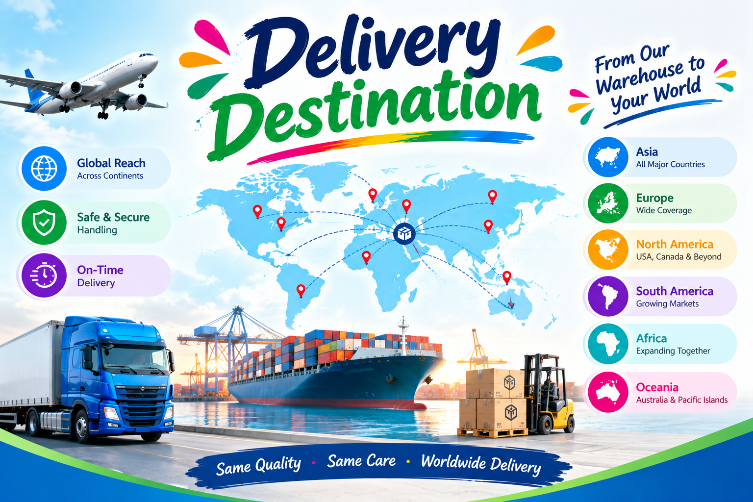   Delivery destination