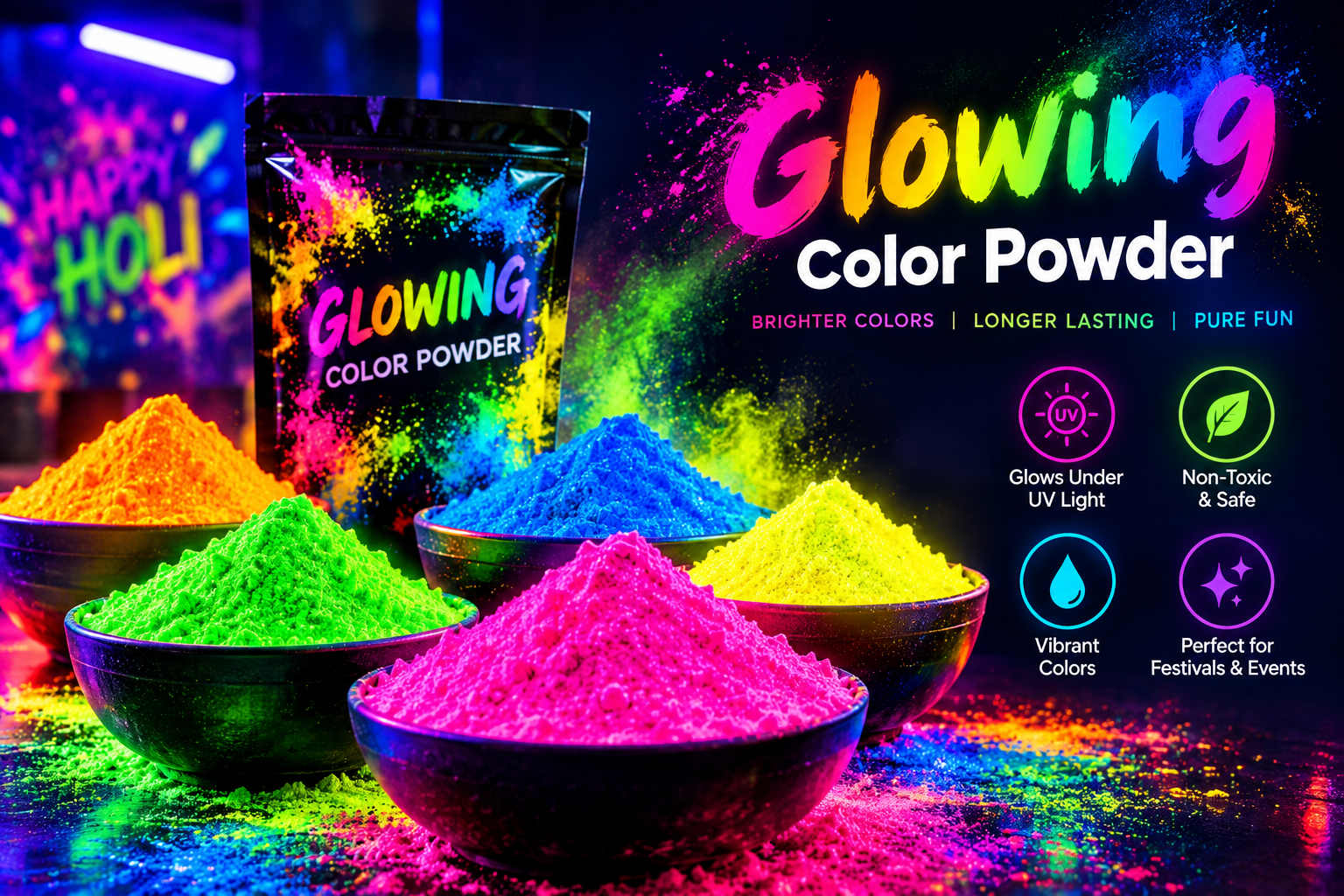 Glowing Color Powder
