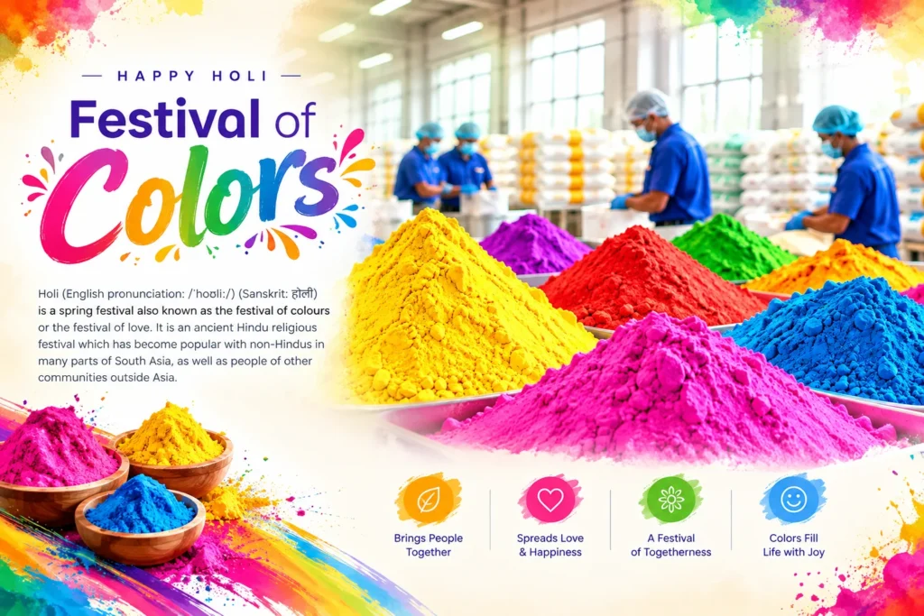 Holi Color Powder Manufacturer for B2B Buyers