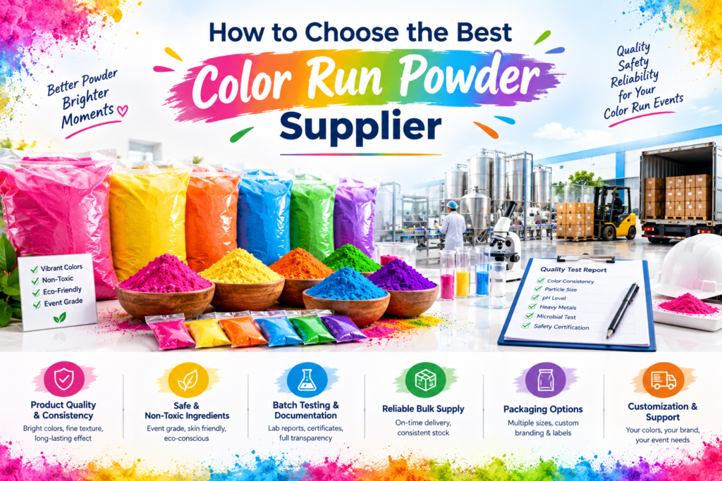 How to Choose the Best Color Run Powder Supplier