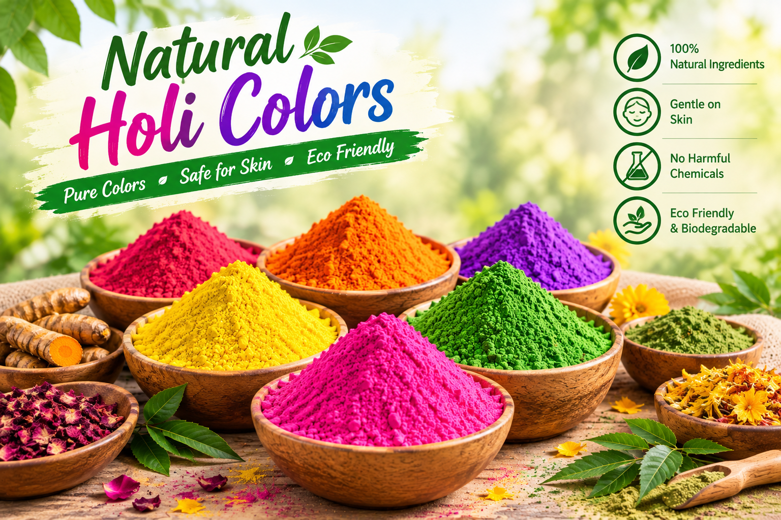 Natural Holi Colors