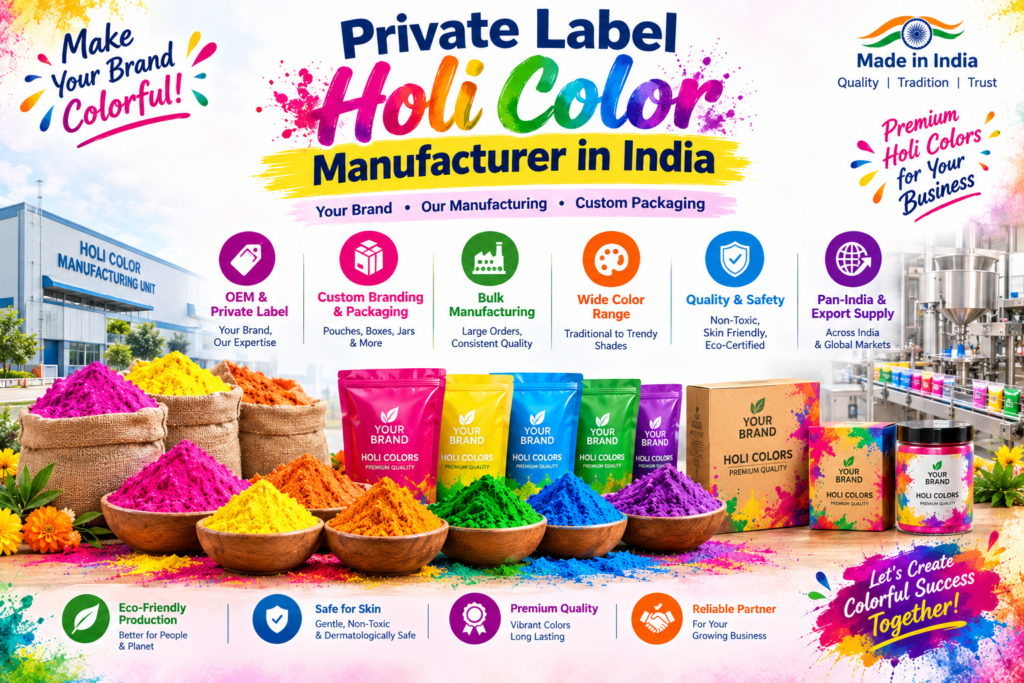 Private Label Holi Color Manufacturer in India