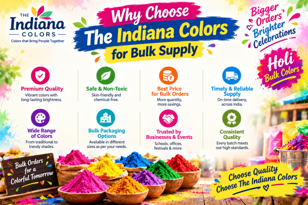 Why Choose The Indiana Colors for Bulk Supply